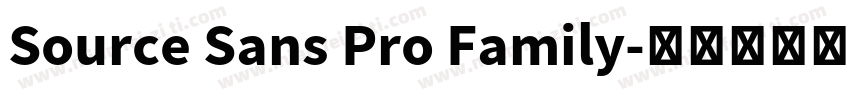 Source Sans Pro Family字体转换